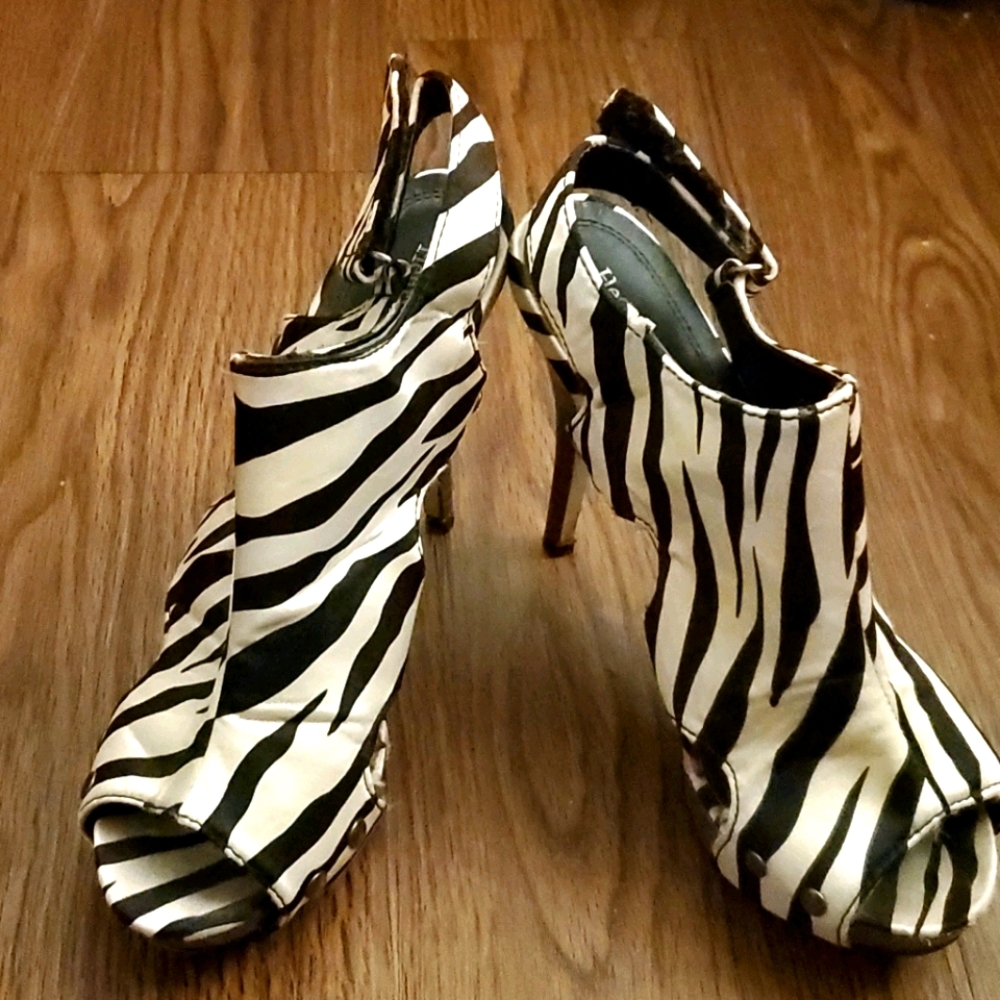 Black and White Zebra Print Henry Ferrara New York